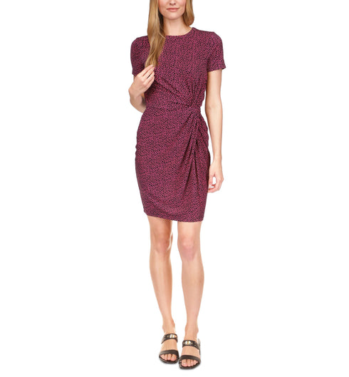 MICHAEL Michael Kors Giraffe Twist Short Sleeve Mini Dress